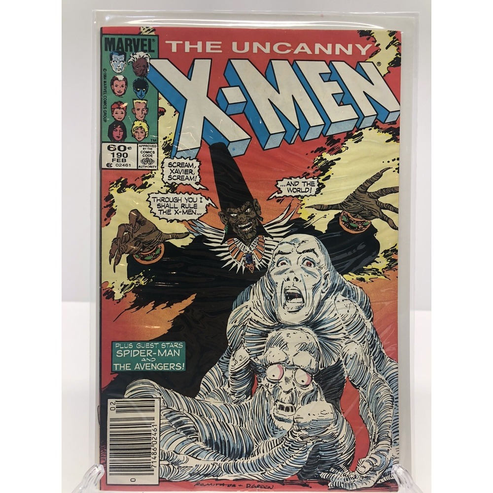 UNCANNY X-MEN 190 Feb 1984 Marvel Comic Avengers Appearance Newsstand Comic Book